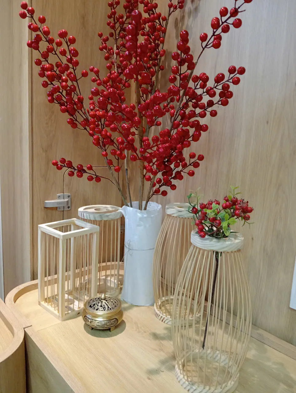 Brass Alloy Agarwood Incense Burner – Dragon Phoenix &amp; Koi Design (9.2 cm) | Vietnamese Oud Accessories